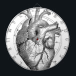 Cible De Fléchettes Coeur anatomique noir<br><div class="desc">AnatomiePhysiologie.</div>