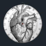 Cible De Fléchettes Coeur anatomique noir<br><div class="desc">AnatomiePhysiologie.</div>