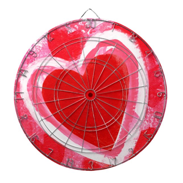 Cible De Fléchettes Cœur de la Saint-Valentin par VictoriaShaylee (Devant)