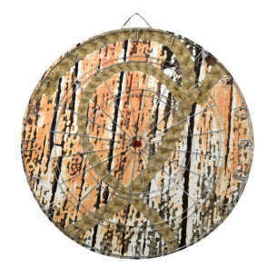 Cible De Fléchettes cœur entrelacés corde d'amour bois de cœur en bois
