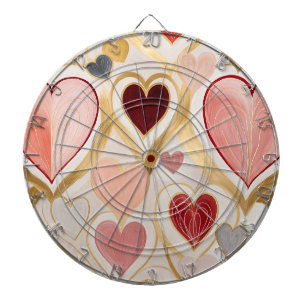 Cible De Fléchettes Coeurs d'amour