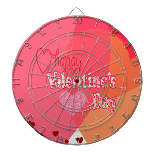 Cible De Fléchettes Coeurs de la Saint Valentin