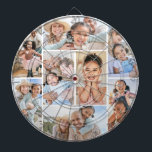 Cible De Fléchettes Collage photo Simple et élégant<br><div class="desc">Cette carte de fléchettes personnalisées est dotée d'un simple collage de 8 photos, ce qui en fait un souvenir amusant et significatif pour toutes les occasions. Chaque emplacement photo vous permet de présenter des souvenirs préférés, que ce soit des moments de famille, des photos de vacances, des amis, des animaux...</div>