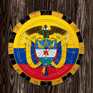 Cible De Fléchettes Colombie Dartboard & Drapeau fléchettes / jeu