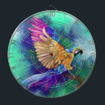 Cible de flechettes colorée de perroquets<br><div class="desc">Tableaux de bord avec magnifique perroquet coloré - Design de peinture MIGNED</div>