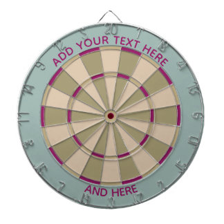 Cible De Fléchettes  Colorful Dart Board in Muted Tones /Customizable 