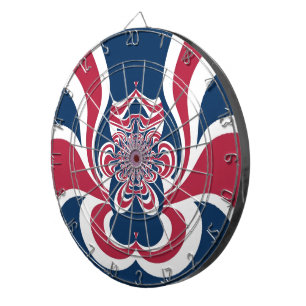 Cible De Fléchettes Colors unis : Motif mondial coloré