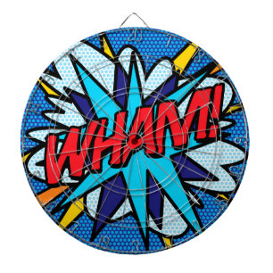Cible De Fléchettes Comic Book Pop Art BOUM