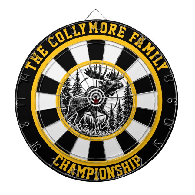 Cible De Fléchettes Conception circulaire de bulle d'orignal (Devant)