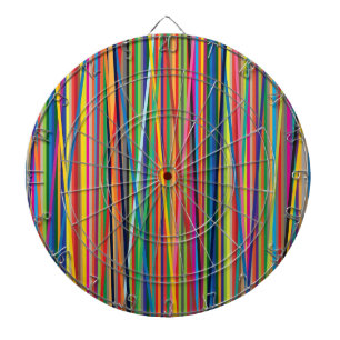 Cible De Fléchettes Conception de bandes abstraites colorées