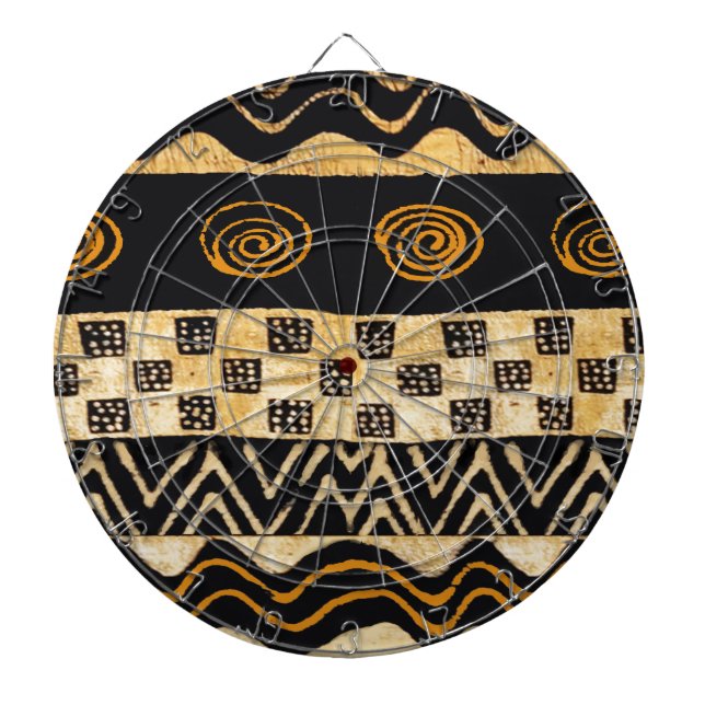 Cible De Fléchettes Conception de chaman tribal africain (Devant)