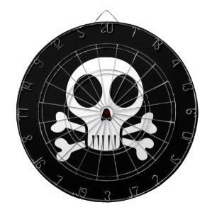 Cible De Fléchettes Conception de crâne de pirate