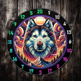 Cible De Fléchettes Conception murale de Husky Vista
