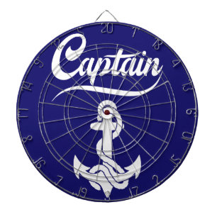 Cible De Fléchettes Conception nautique d'ancre de voilier capitaine