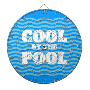 Cible De Fléchettes Cool au bord de la piscine vibes d'été drôles pers