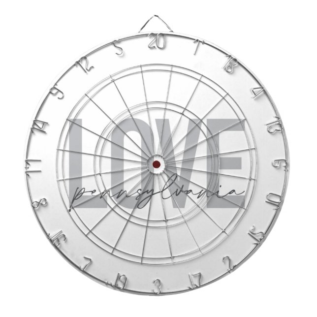 Cible De Fléchettes Cool, simple, design moderne Love Pennsylvania (Devant)