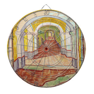 Cible De Fléchettes Corridor dans l'asile (par Vincent van Gogh)
