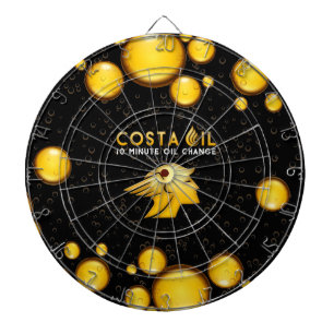 Cible De Fléchettes Costa Oil Drop Design Dartboard