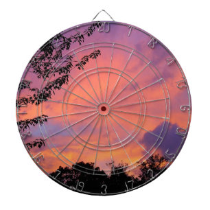 Cible De Fléchettes coucher de soleil