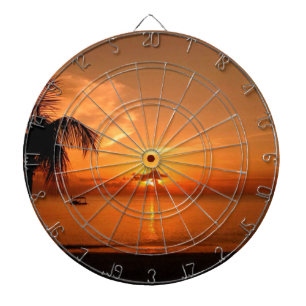 Cible De Fléchettes Coucher de soleil d'été