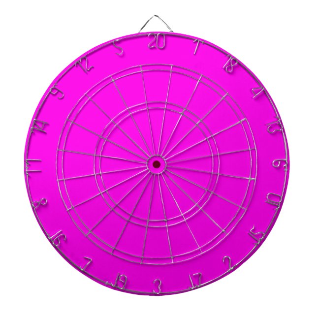 Cible De Fléchettes Couleur solide Magenta brillante (Devant)