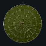 Cible De Fléchettes Couleur solide vert olive foncé<br><div class="desc">Couleur solide vert olive foncé. Couleur moderne.</div>