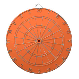 Cible De Fléchettes Couleur vive orange brûlée