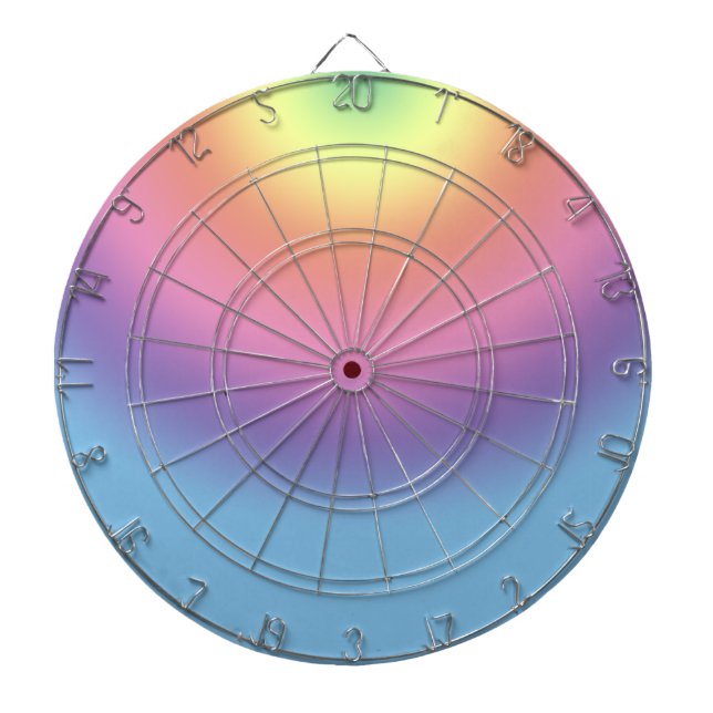 Cible de flechettes - Couleurs arc-en-ciel II (Devant)