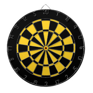 Cible De Fléchettes Couleurs Black et Gold Team Dartboard et fléchette