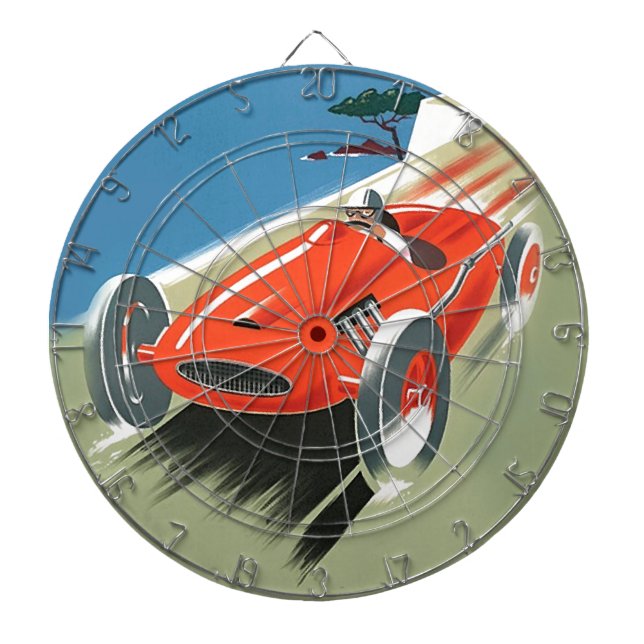 Cible De Fléchettes Course automatique vintage (Devant)