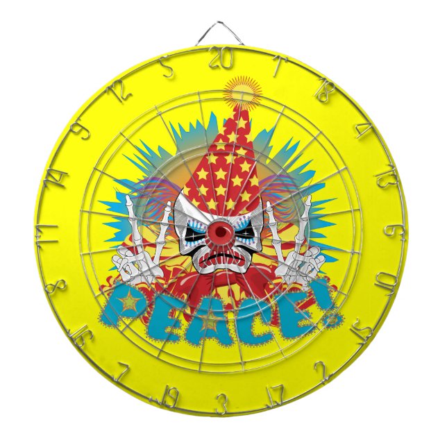 Cible De Fléchettes Crâne clown (Devant)