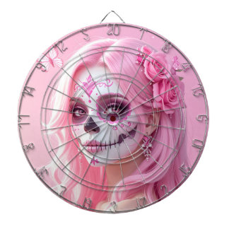 Cible De Fléchettes Crâne de sucre Pink Lady
