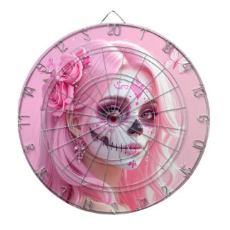 Cible De Fléchettes Crâne de sucre Pink Lady