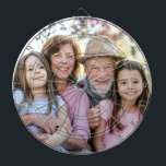 Cible De Fléchettes Create your Own Photo<br><div class="desc">Personalized Photo Dartboard. This custom dartboard features your own photo printed in the center, making it a fun and memorable gift for grandparents or any family member. Add a favorite family photo, a snapshot from a vacation, or a picture of someone special to turn it into a meaningful keepsake. The...</div>