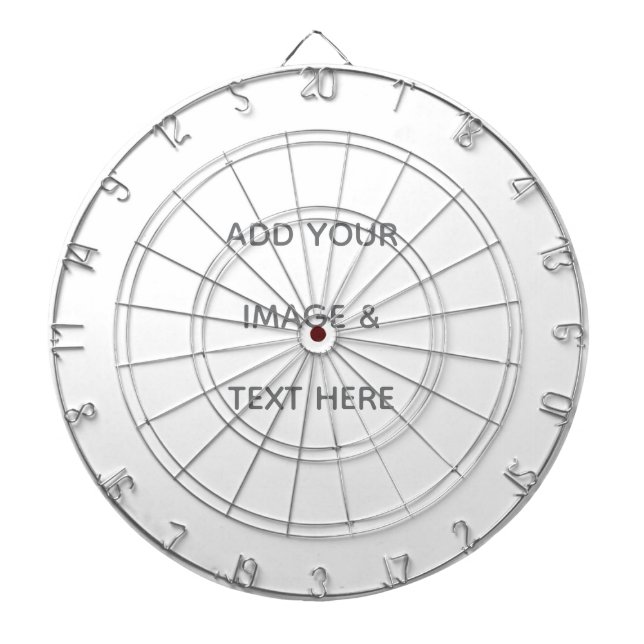 Cible De Fléchettes Create Your Own white  (Devant)