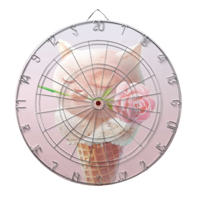 Cible De Fléchettes Crème de glace Kitty - Rosy & Dreamy (Devant)