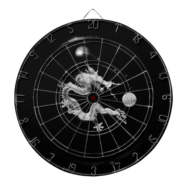 Cible De Fléchettes Cristal Dragon Lore & Naissance du Dragon /dartboa (Devant)