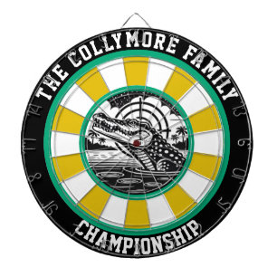 Cible De Fléchettes Crocodile Target Lake Oeuvre d'art