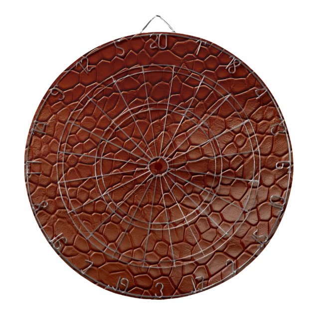 Cible De Fléchettes Cuir de vache synthétique marron (Devant)