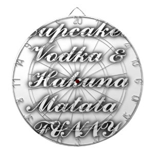 Cible De Fléchettes Cupcakes Vodka Hakuna Matata DRÔLE