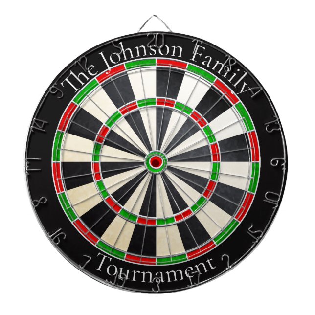 Cible De Fléchettes Custom Family Name Dartboard (Devant)