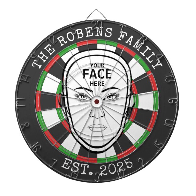 Cible De Fléchettes Custom Text and Photo (Devant)