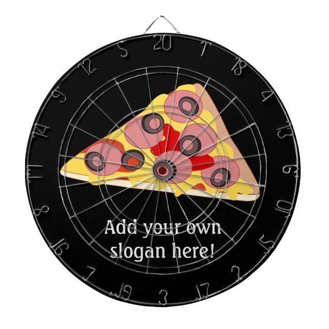Cible De Fléchettes Customize Pizza Slice graphic (Devant)