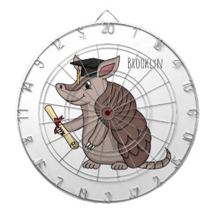 Cible De Fléchettes Cute armadillo avec dessin animé de la casquette d