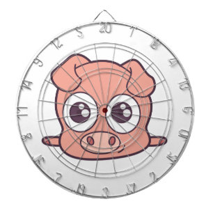 Cible De Fléchettes Cute clipart de porc
