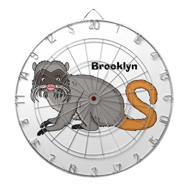 Cible De Fléchettes Cute Emperor Tamarin illustration (Devant)