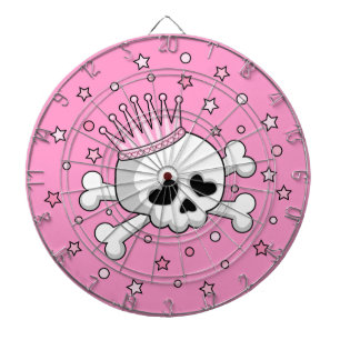 Cible De Fléchettes Cute Princess Skull