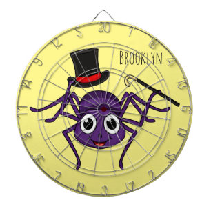 Cible De Fléchettes Cute Spider dans le top a un dessin animé