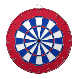 Cible de flechettes dans des couleurs d'hockey de