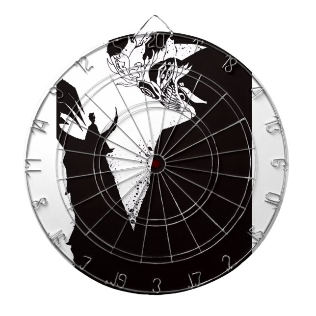 Cible De Fléchettes Dark Anime Fantasy Crow and Demon Art (Devant)